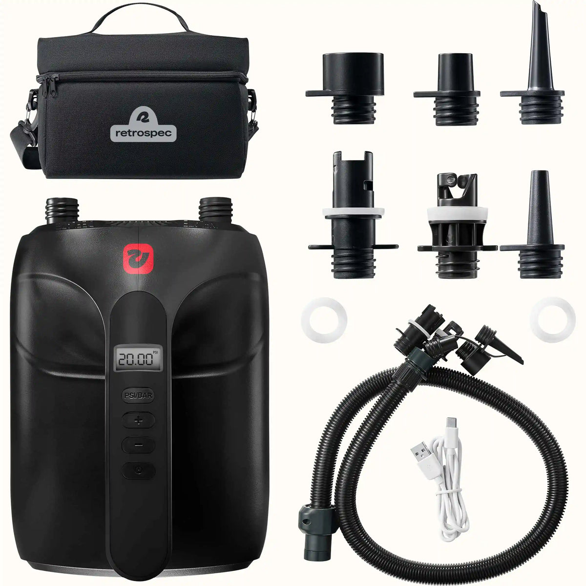 Breeze Plus iSUP Electric Pump with Integrated Battery