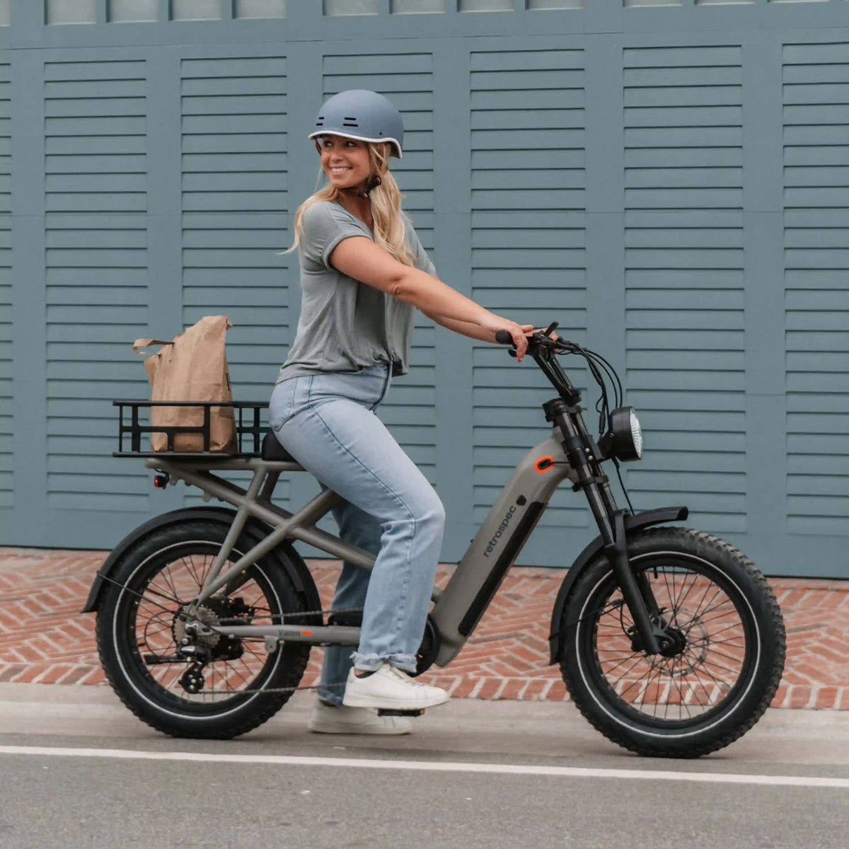 Valen Rev+ Fat Tire Electric Bike - Step Through
